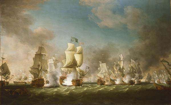 Batalla del Cabo Pessaro en la Guerra de la Cuádruple Alianza